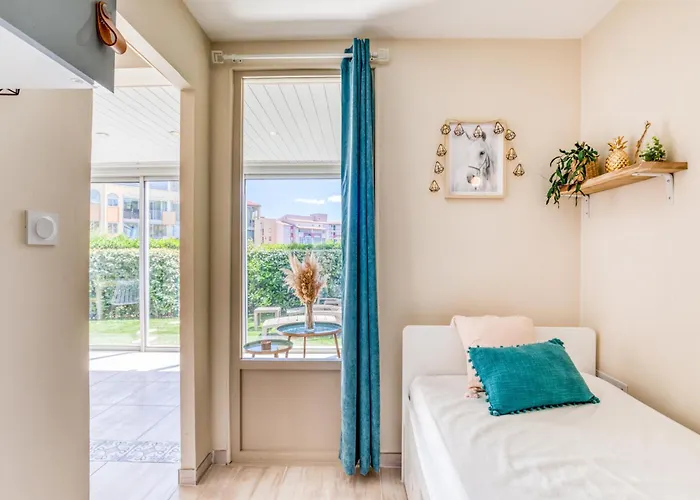 Rez De Jardin Climatise Lägenhet *